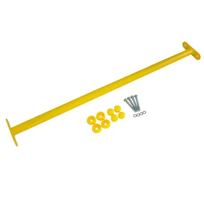 Immagine prodotto di barre orizzontali 4iQ per parco giochi - set di 4, 90 cm, verniciate a polvere, giallo