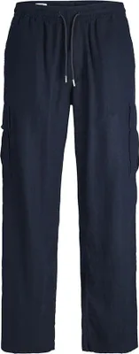 Produktbild von Jack & Jones Bill Nate Linen Blend Cargohose Blau 44 Mann Blau 44