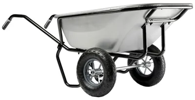Produktbild von Haemmerlin Schubkarre Expert Twin verzinkt 230L, Luftrad