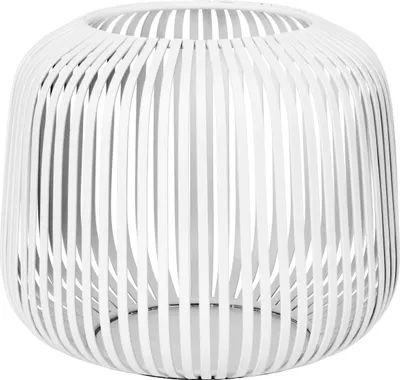 Produktbild von Blomus Laterne Lito S, Indoor Windlicht, Kerzenhalter, Stahl pulverbeschichtet, White, 17 cm, 66203