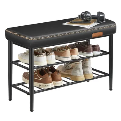 Produktbild von VASAGLE EKHO Kollektion - Schuhbank, Kunstleder, 30 x 80 x 50 cm, schwarz