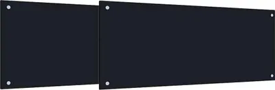 Obrázok produktu pre Kuchynský obklad 2 pcs Čierna 100 x 40 cm tvrdené sklo