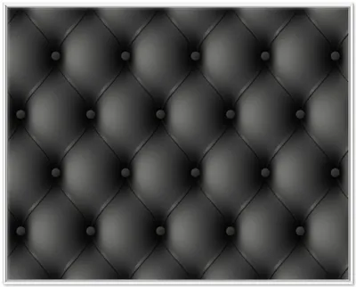 Produktbild von Wallario Wandbild Schwarze Ledertür, Größe: 40,30 x 50,30 cm, Poster mit weißem Aluminiumrahmen