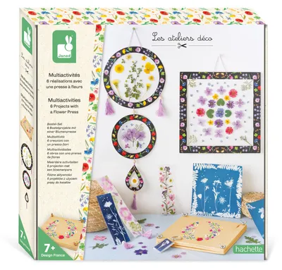 Produktbild von Janod Blumenpresse Bastelset - Atelier Deco - kreatives Spielzeug