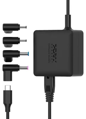 Obrázok produktu pre Port Designs 904065ACTOEU, Laptop, Vnútorný, 100-240 V, 50/60 Hz, 65 W, 5 - 20 V