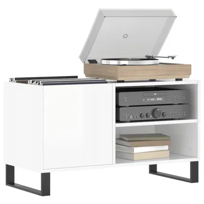 Produktbild von "im Sonderangebot" Plattenschrank - CLORIS - CD-Ständer - Medienregal - Hochglanz-Weiß 85x38x48 cm Holzwerkstoff - DEMöbel7914983