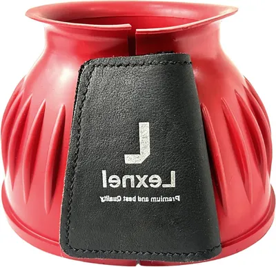 Productafbeelding van Rubberen paardenlaarzen - Hoefbeschermers - Hoefbescherming - Duurzaam rubber ontwerp - Maat XL - Rood