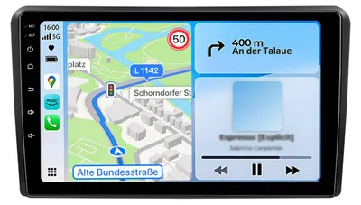 Immagine prodotto di Autoradio per Audi A3 8P 2003-2013 senza fili, CarPlay, Android Auto, navigatore GPS, 4G LTE, Wi-Fi, 9 pollici, 6+128 GB, Bluetooth, DSP, DAB+