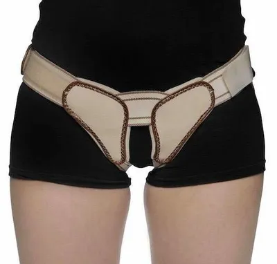 Produktbild von Orliman Doppelseitige Leistenbruch Gürtel - XXL - Universell - Beige