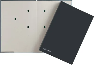 Produktbild von PAGNA Unterschriftsmappe, 20-teilig, schwarz, DIN A4, Color-Einband, grauer Fächerblock, 3 Sichtlöcher
