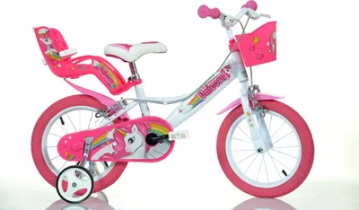 Produktbild von Dino bikes UNICORN 14" - rower dziecięcy biały