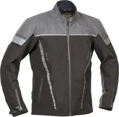 Produktbild von Lindstrands Bydalen wasserdichte Motorrad Textiljacke, schwarz/grau, 50