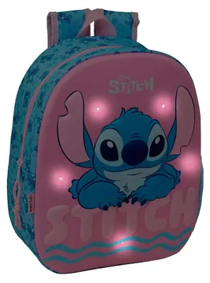 Produktbild von Safta Stitch 8.64l 27x33x10 Cm 3d Rucksack Rosa Kinder Rosa One Size