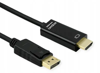 Produktbild von ROLINE 11.04.5995-10, 1 m, DisplayPort, HDMI, Männlich, Männlich, Gerade