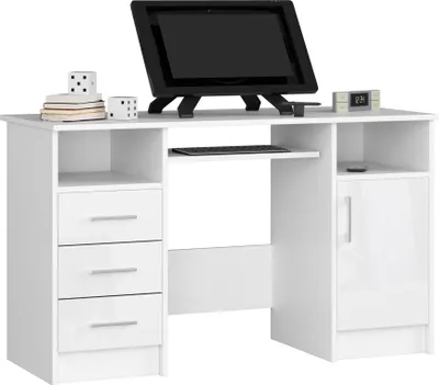 Produktbild von Schreibtisch mit Schubladen | Bürotisch | Tastaturablage