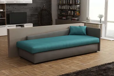 Obrázok produktu pre Váľanda 80x200 RUOXI s úložným priestorom - šedá / modrá
