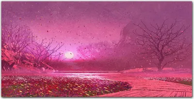 Produktbild von Coloray - Bild aus Glas - 120x60 cm - gehärtetes Glas glasblock mit bild Küche wohnzimmer wanddekoration Dekoration - Malerei Baum
