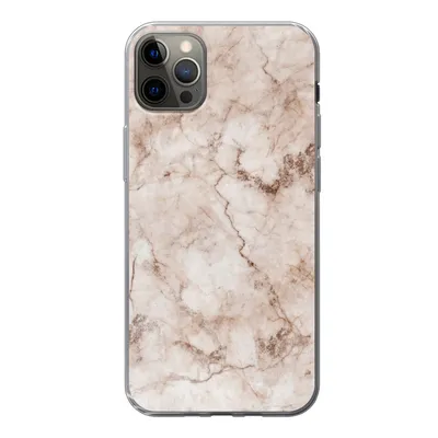 Produktbild von MuchoWow® Handyhülle Schutzhülle Hülle für iPhone 13 Pro Max Marmor - Luxus - Braun Silikon Softcase Handy Hülle - Mobiltelefon