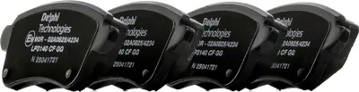 Produktbild von DELPHI Bremsbeläge Satz Hinten Bremsklötze für RENAULT Scénic III (JZ0/1) LP3140