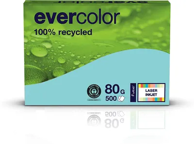 Produktbild von Clairefontaine Evercolor hellblau 40006C 80g/m² DIN-A4 500 Blatt