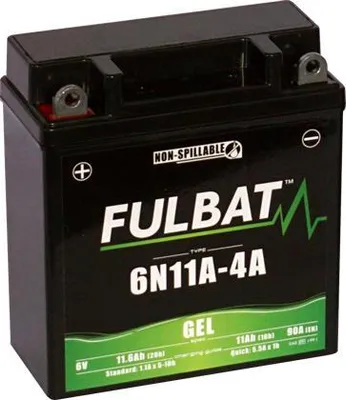 Produktbild von Fulbat 6N11A-4A Wartungsfreie Gel-Batterie