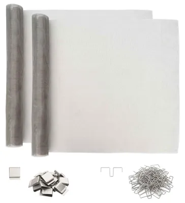 Productafbeelding van vidaXL Lichtkoepelafdekking met clips, 2 stuks, 70 x 190 cm, zilver