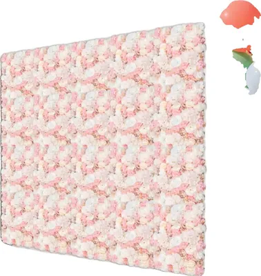 Produktbild von Blumenwandpaneel, realistisches Design, einfache Installation, Rosa