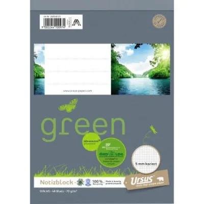 Produktbild von Ursus Green - Notizblock - A5 (148 x 210 mm)