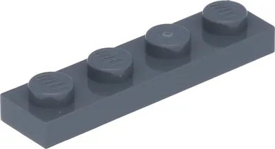 Obrázok produktu pre Lego® 1x4 doska 3710 - 250 kusov Tmavomodrá sivá