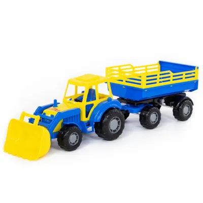 Produktbild von Little Farmer Traktor mit Schaufel und 2-Achsanhänger