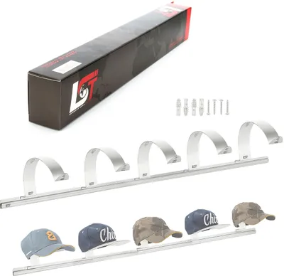 Produktbild von Original LST Edelstahl Klemmleiste mit 5 Cap-Halter für Baseballcaps Mützen