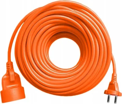 Obrázek produktu pro Zahradní prodlužovací kabel 20m 2x1 oranžový, mobilita a bezpečnost, ideální pro venkovní a elektrické nářadí