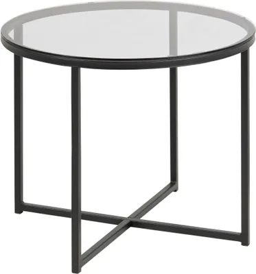 Zdjęcie produktu dla Okrągły stół Cross glass/czarny