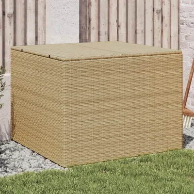 Produktbild von Beige Gartentruhe Beige 291L Poly Rattan ,Design 2024 Neu