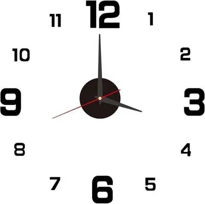 Image de Grande horloge murale 3D, 40 cm, silencieuse, autocollante, moderne, décorative, pour le salon, la cuisine, la chambre et le bureau