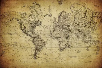 Zdjęcie produktu dla Dimex, fototapeta MS-5-1561 Vintage mapa świata 2, 375 x 250 cm