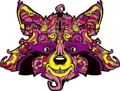 Produktbild von Holzpuzzle Raccoon/M - Kreativität und Entspannung KP21964