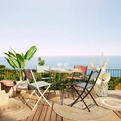 Image de Chaise - HOME DECO FACTORY - Elba - Pliante - Orange