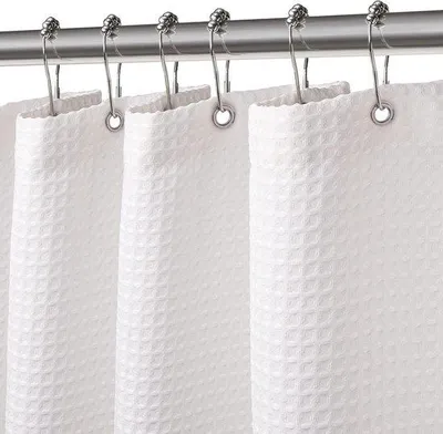 Produktbild von Wasserdichtes Duschvorhang Polyester weiß 182x182cm schnelltrocknend