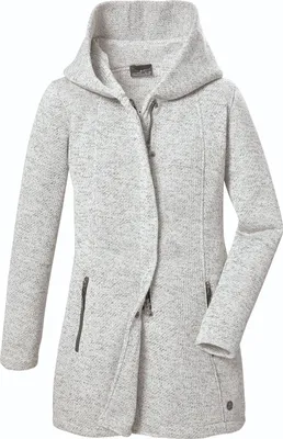 Image de Parka polaire en maille pour femme de G.I.G.A. DX avec grande capuche Frydara BLANC CASSÉ 40