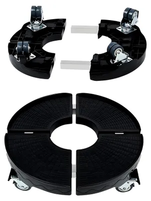 Produktbild von Pflanzenroller mit 360-Grad-Rollen für eine Tragfähigkeit bis 300 kg, verstellbar von 30 bis 50 cm Durchmesser
