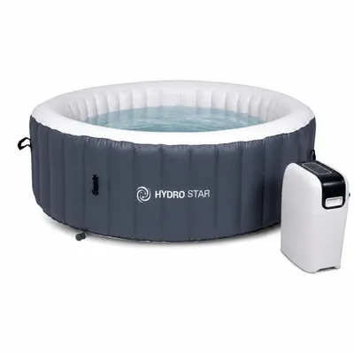 Zdjęcie produktu dla HYDRO STAR dmuchane spa ogrodowe basen HORIZON GRAFIT ANTRACYT okrągły 4-5 os.
