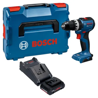 Zdjęcie produktu dla Wiertarko-wkrętarka udarowa Bosch GSB 18V-52 Professional 18 V 70 Nm bezszczotkowa + 1x akumulator ProCORE 4,0 Ah + ładowarka + L-Boxx