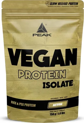 Immagine prodotto di Proteine vegane - 750 g : Naturale I polvere I proteina vegetale multicomponente I proteina I proteina di pisello I proteina di riso I alto contenuto proteico I costruzione muscolare I mantenimento muscolare I dolcificante da stevia I senza ingegneria genetica I senza glutine