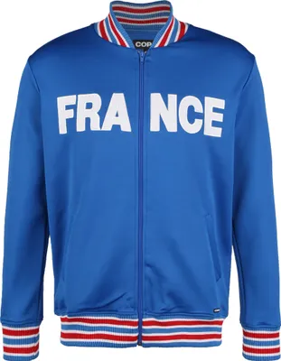 Produktbild von Copa Retro Fußball Trainingsjacke Frankreich 1960, Blau, Gr. S