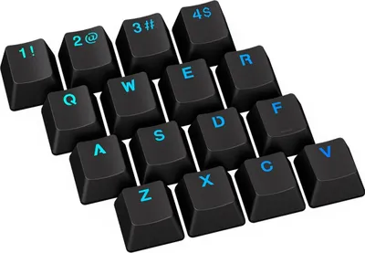 Produktbild von ENDORFY Mechanische Gaming-Tastatur Keycaps PBT, US ANSI