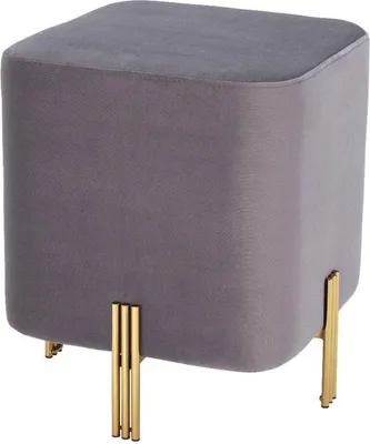 Produktbild von Casa Padrino Luxus Sitzhocker 40 x 40 x H. 45 cm - Verschiedene Farben - Edler Samt Hocker - Luxus Möbel