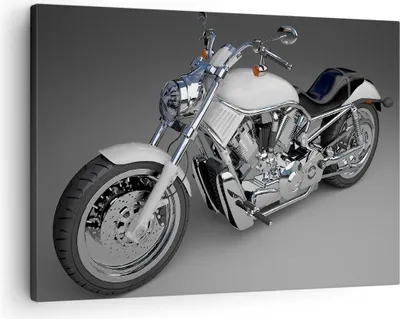 Produktbild von Bild auf Leinwand - Leinwandbild - Motorrad Geschwindigkeit Motor - 70x50cm - Wand Bild - Wanddeko - Leinwanddruck - Bilder - Kunstdruck - Wanddekoration - Leinwand bilder - Wandkunst - AA70x50-0516