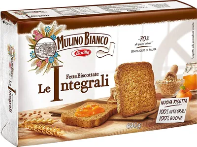 Produktbild von 6x Mulino Bianco Fette Biscottate Volkoren 630 g Vollkorn Zwieback aus italien