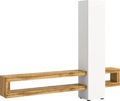 Produktbild von Loft Regalsystem 1 Tür 2 Fächer weiß.